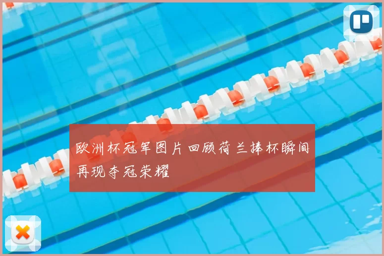 欧洲杯冠军图片回顾荷兰捧杯瞬间再现夺冠荣耀