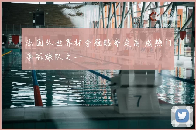 法国队世界杯夺冠赔率走高 成热门争冠球队之一